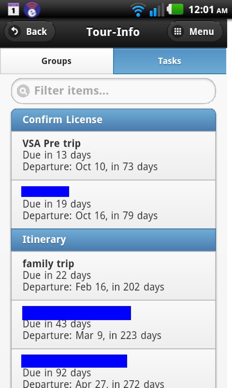 TOURINFOSYS - Mobile Application